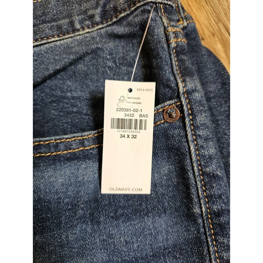 Old Navy Men's Slim Fit Built-In Flex Jeans Blue Size 34×32 NWT Stretch - Picture 5 of 5